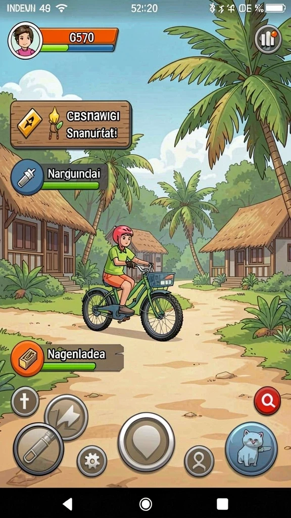 Lingkungan permainan yang variatif dan indah.