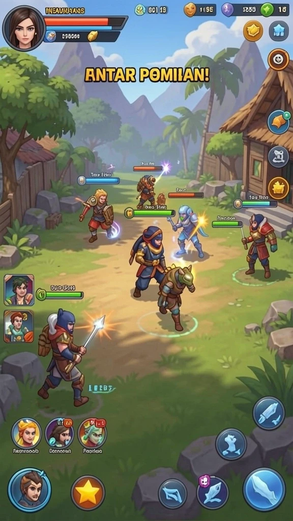 Gameplay seru yang membuat pemain ketagihan.