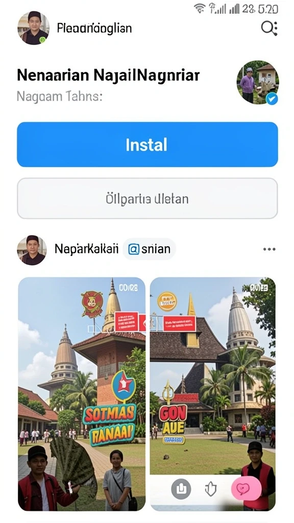 Screenshot dari gameplay yang mendebarkan.