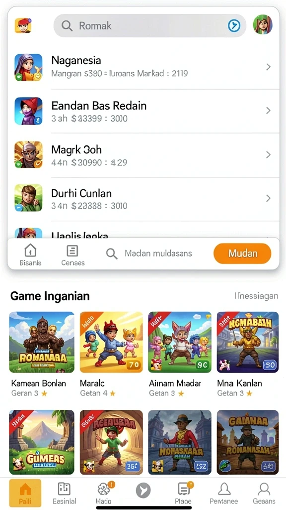 Fitur mode turnamen yang menambah keseruan bermain.