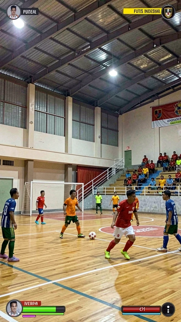 Pemandangan indah dari level yang baru saja dibuka.