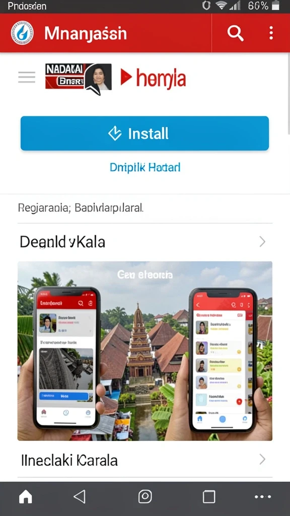 Tampilan antarmuka yang sederhana dan user-friendly.