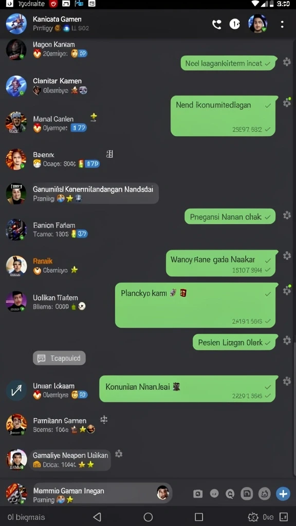 Tangkapan layar menunjukkan suasana permainan yang menegangkan.