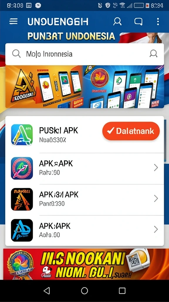 Tampilan antarmuka DULTOGEL yang sederhana dan menarik.
