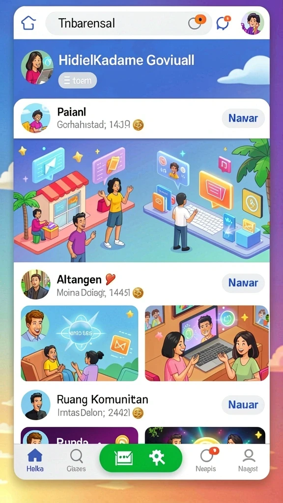 Antarmuka pengguna yang intuitif dan menarik.