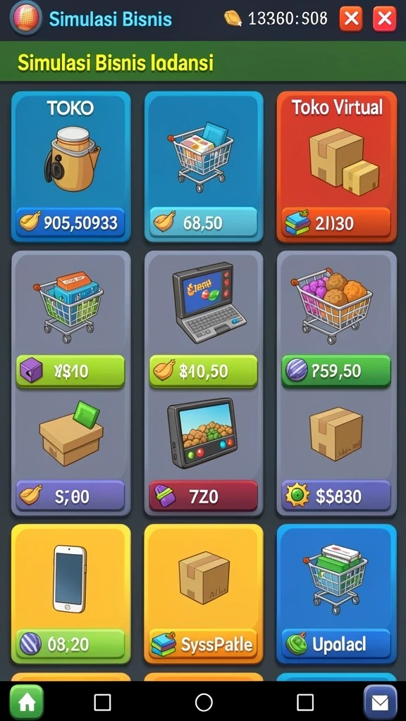 Grafis level 1 yang memukau dan penuh warna.