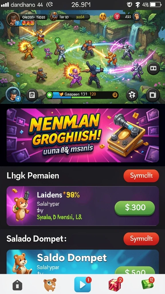 Karakter-karakter unik yang menambah keseruan permainan.