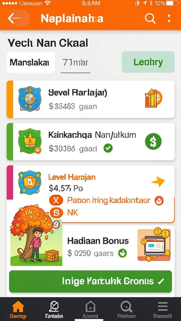 Screenshot pertama menunjukkan tampilan karakter utama.