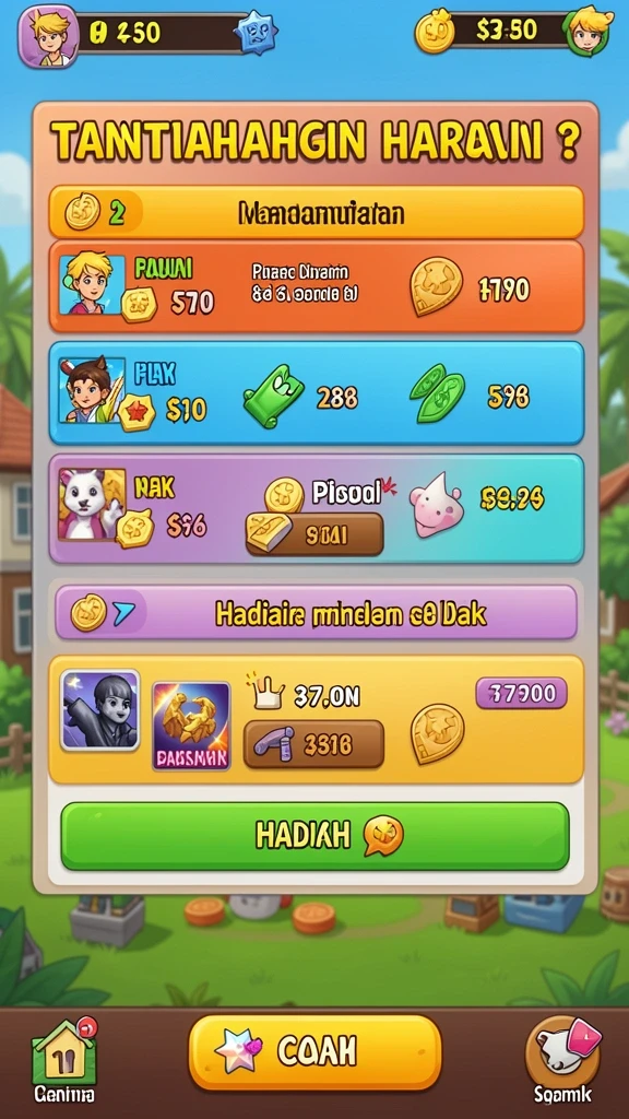 Fitur sosial untuk berinteraksi dengan pemain lain.