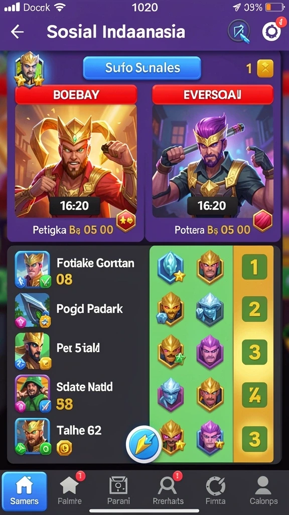 Tampilan antarmuka utama LUCKSVIP yang menawan.