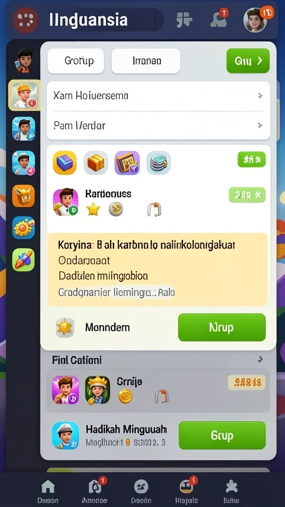 Level menantang yang menguji strategi pemain.