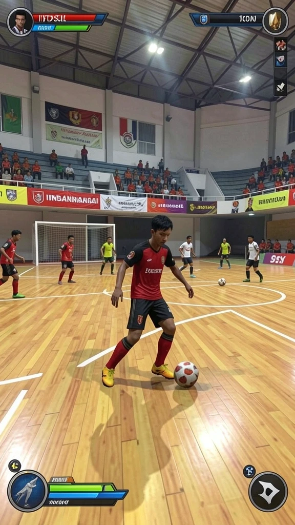 Tampilan karakter yang menarik dan berwarna-warni.
