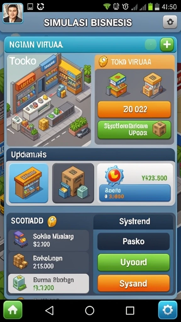 Karakter menarik dengan desain unik dan kreatif.