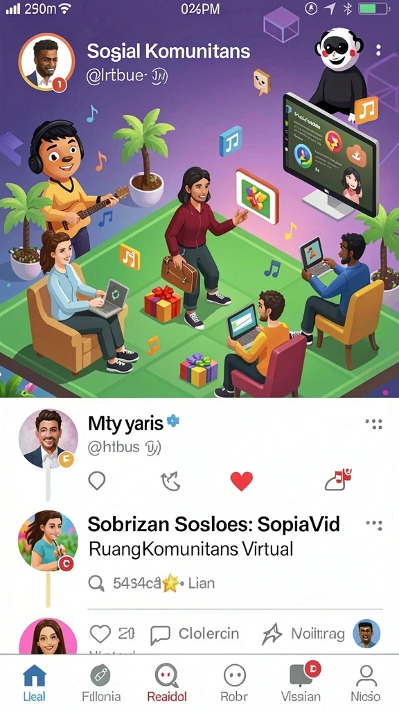 Fitur live chat untuk berinteraksi dengan pemain lain.