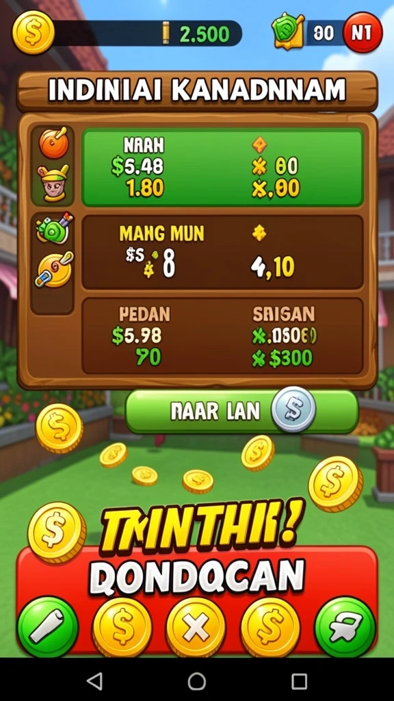 Tampilan grafis yang menawan di dunia fantasi.