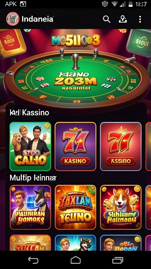 Tampilan antarmuka utama yang menarik.