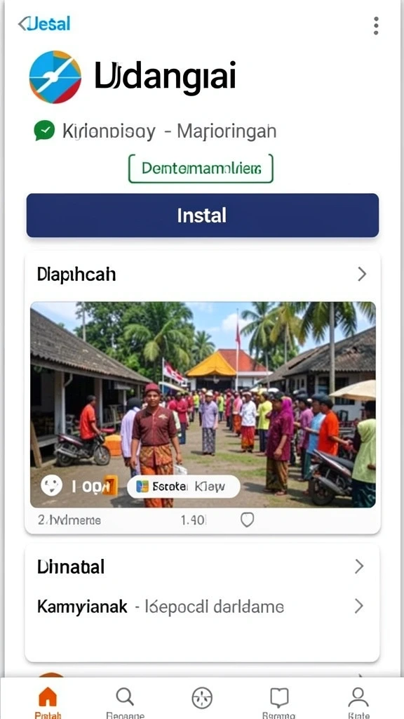 Tampilan antarmuka utama WATITOTO yang ramah pengguna.